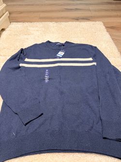 IZOD Navy Crewneck Sweater XL New with Tags