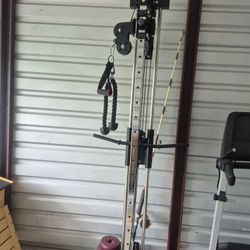 wall-mounted cable pulley tower