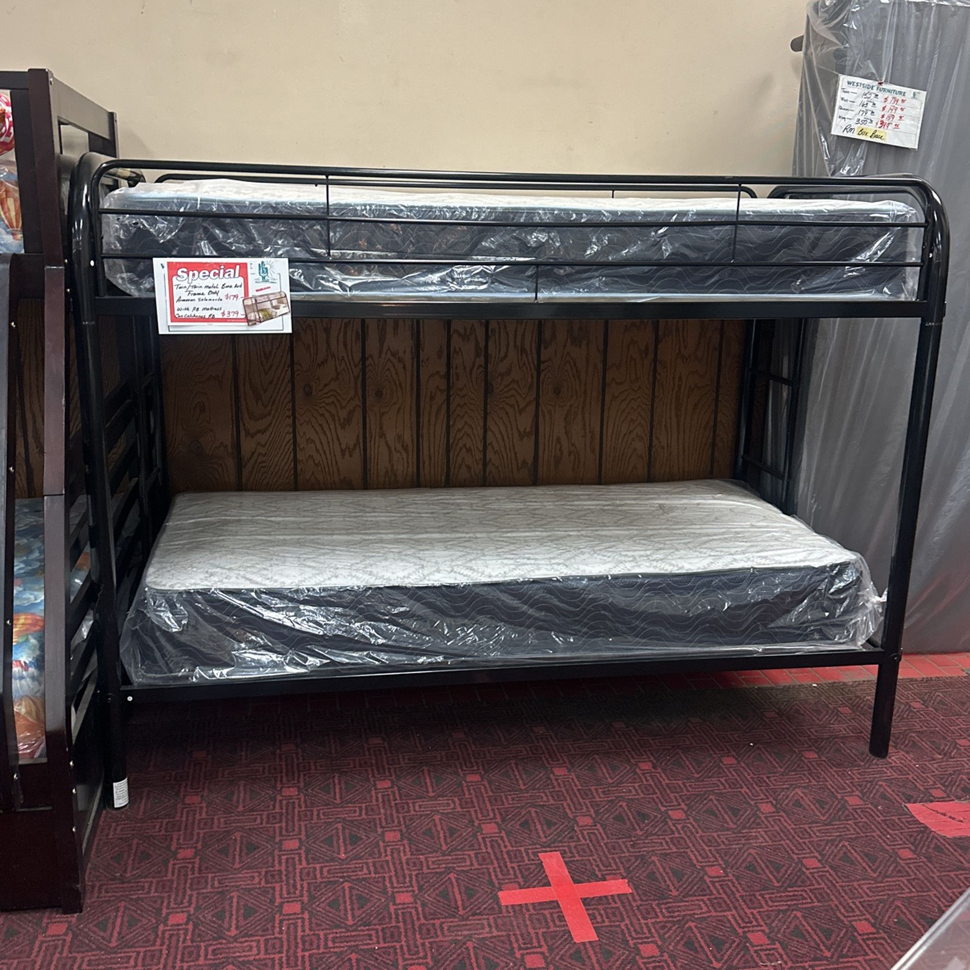 Twin Over Twin Metal Bunk Bed Frame