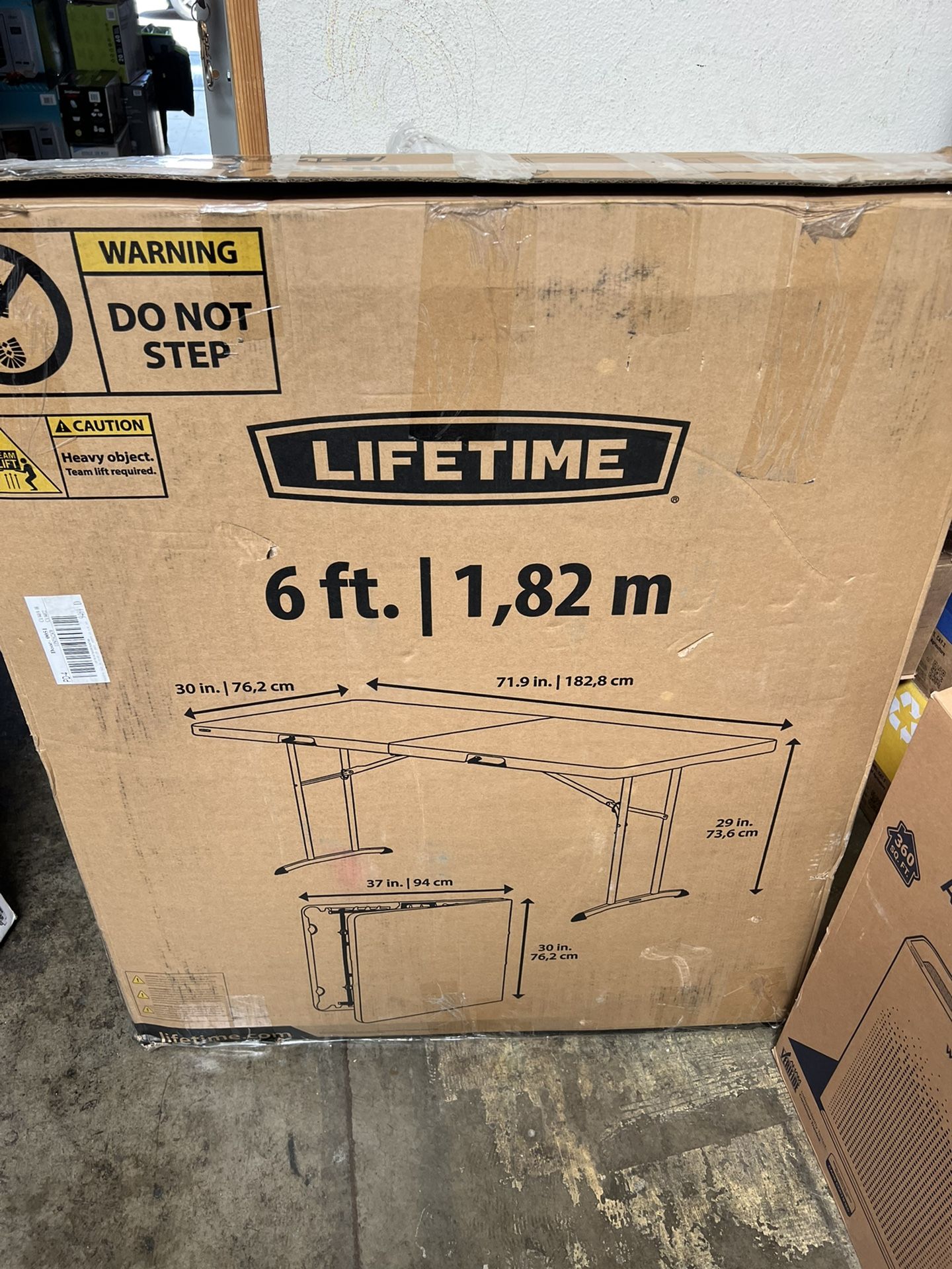 Lifetime Commercial 6' Fold-in-Half Table, 2-pack