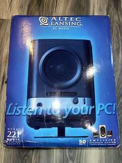 Altec Lansing 221 2.1 Wired Computer Speakers 50W Black/Silver 3.5mm RCA
