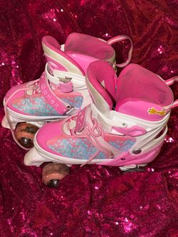 Gonex Kids Pink Quad Roller Skates