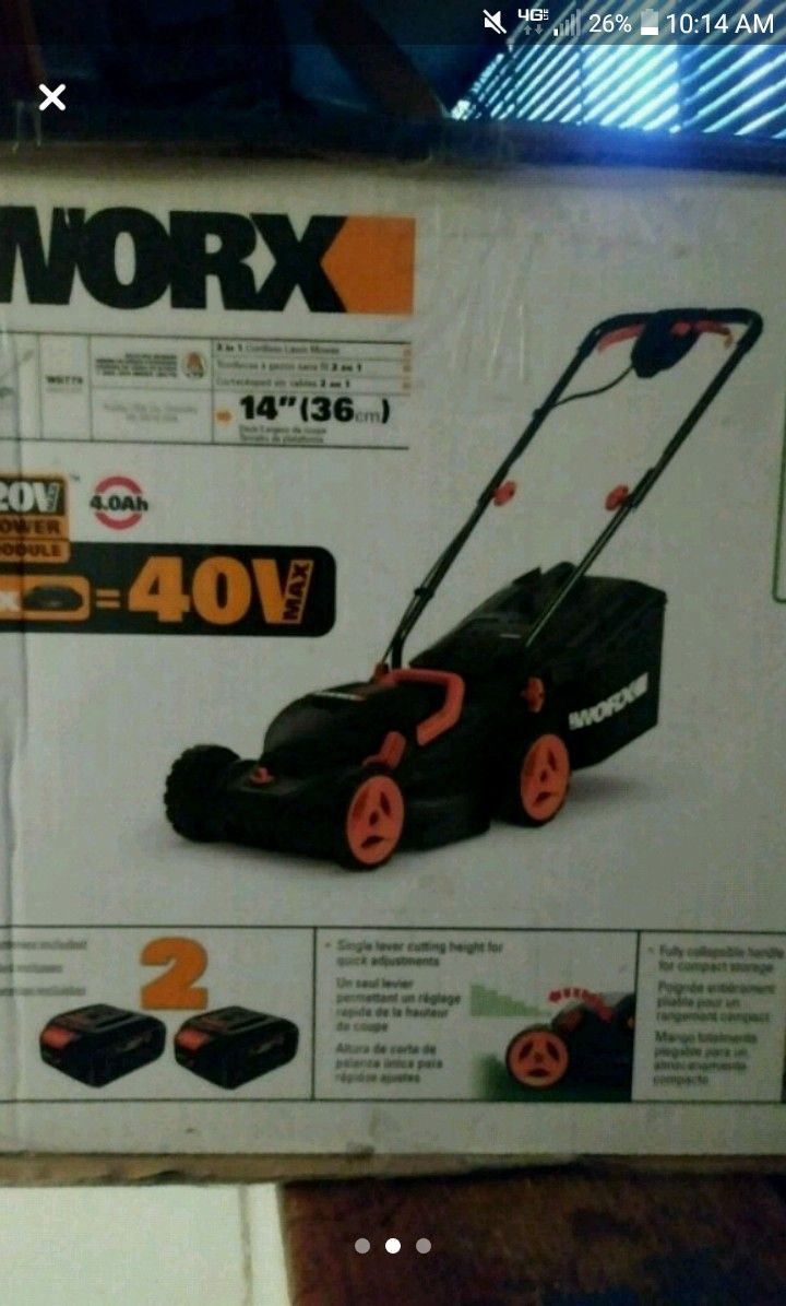 Worx Rechargeable lawn mower