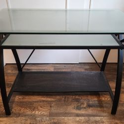 Glass and Metal Desk