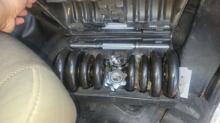 Adjustable cast-iron dumbbell set