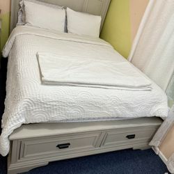 Queen Bed with Mattress – Both from Costco