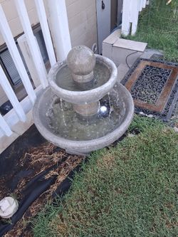 Concrete fountain