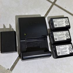 3 Sony batteries NP-FW50