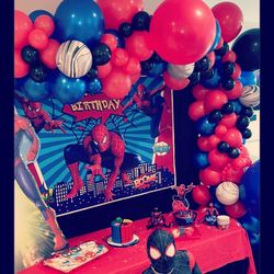 Spider man balloon garland and more