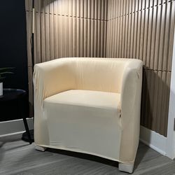 Beige Chair With Cover