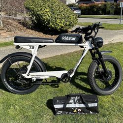 All-Wheel Drive Super73 S2 Ebike 52V 2000W with 20Ah 1040Wh Battery 35mph 35-40 Miles Range Fat Tire Electric Bicycle