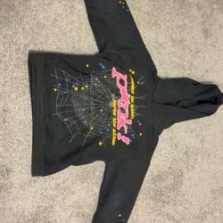Black V1 Sp5der Hoodie Size M