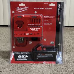 Milwaukee M18 HO 8.0Ah Starter Kit with  Rapid Charger