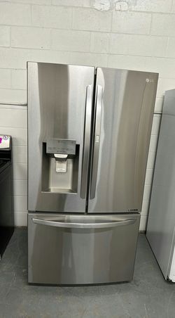 LG 3-Door Refrigerator (French Door Fridge) Stainless Steel - Water Dispenser Energy Star