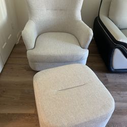 Rocking Chair With A Foot Rest