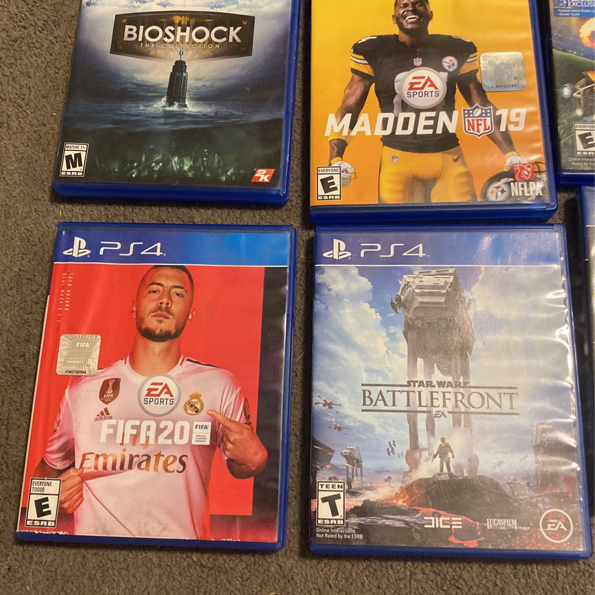 6 PS4 Games and 1 Xbox 360 Game (playable on Xbox One And Series X)