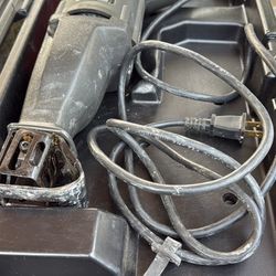 Reciprocating Saw with Case And Blades