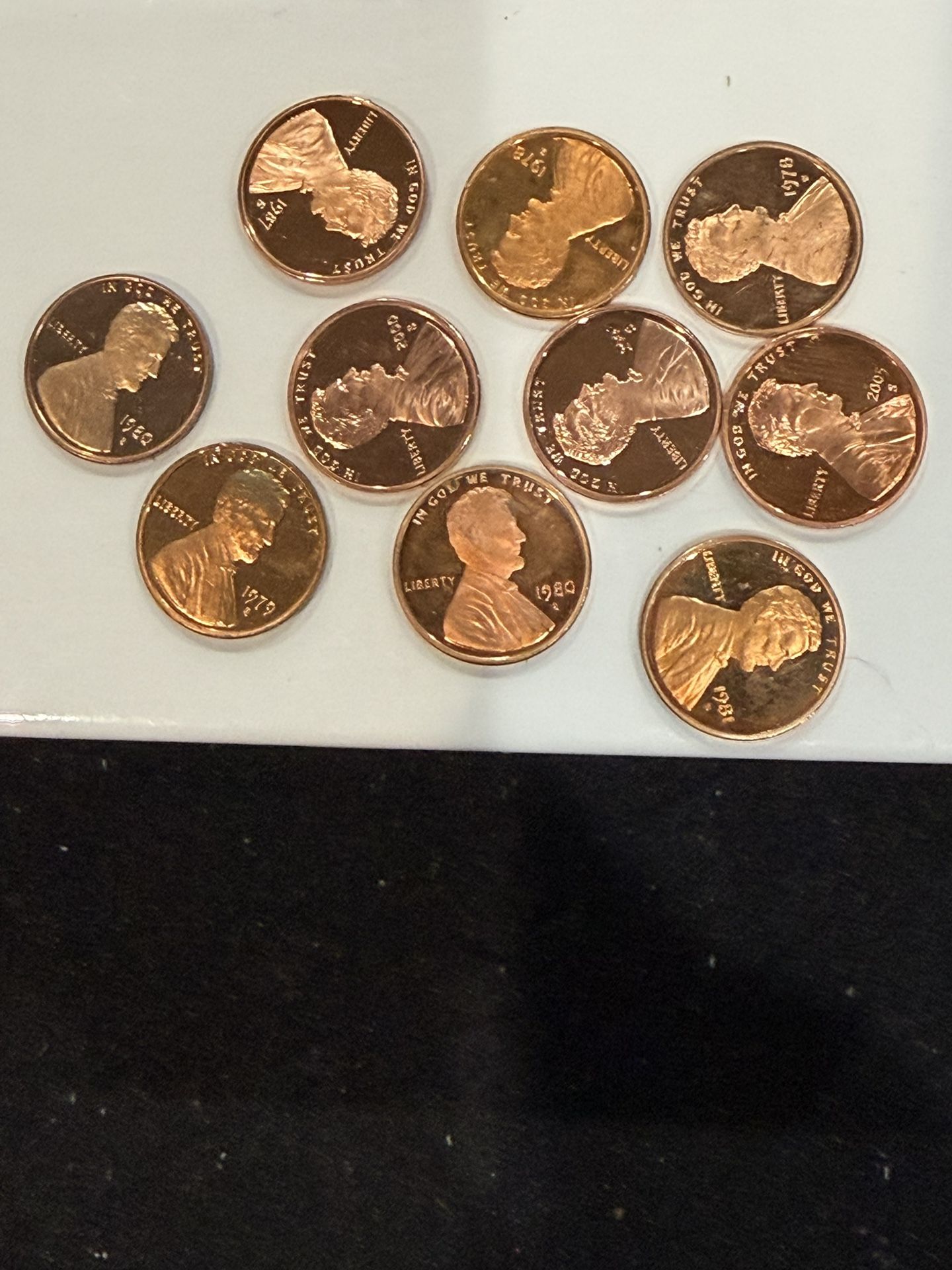 Lot Of 10 Gem Proof Lincoln Pennies From Various Years 274 Pennie’s Are Gone So collect Them Now