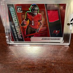 2021 Panini Donruss Optic Rookie Patch Card Of Jaelon Darden