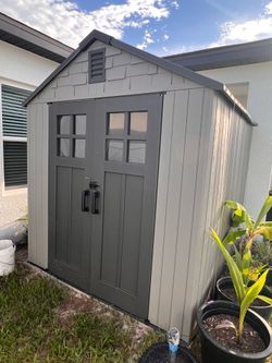 Plastic shed 7’x7’