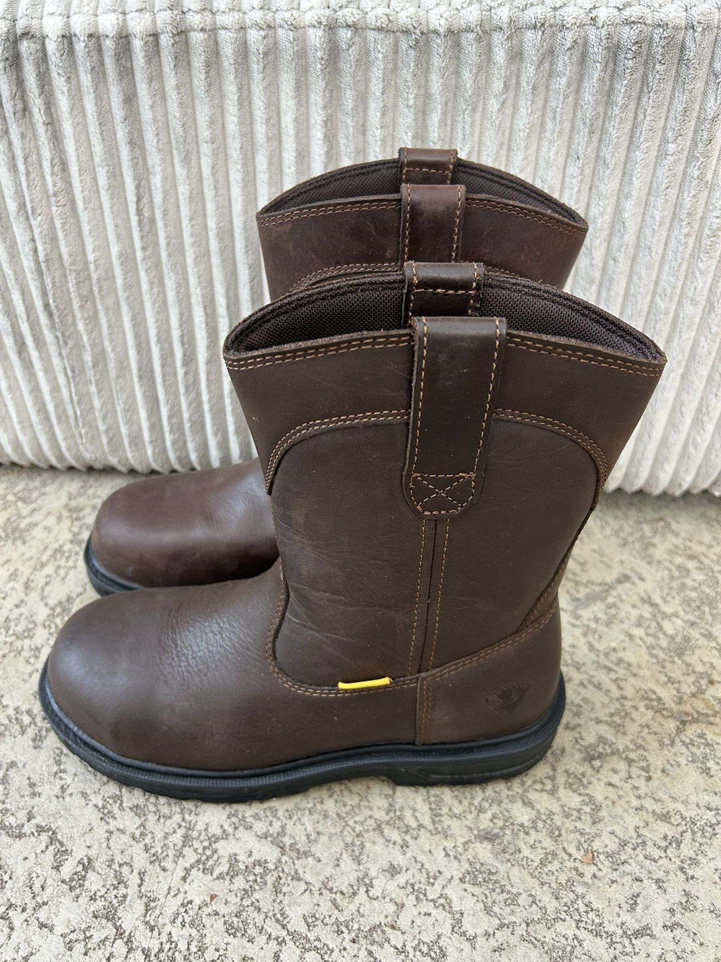 Slip On Cowboy Work Boots