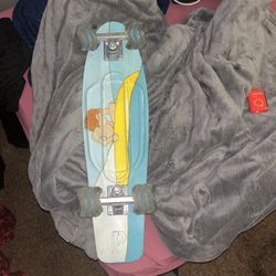 Penny Nickel Board With Shark Wheels
