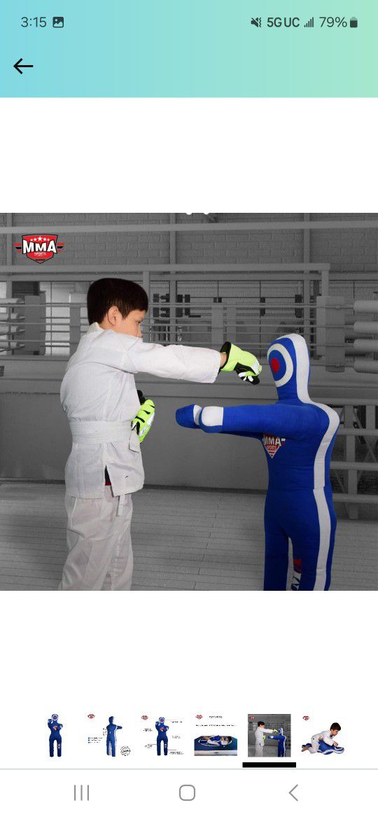 Kid's MMA Grappling Dummies Submission-Mixed Martial Arts Karate Punching Bag Jiu Jitsu Wrestling Children Throwing Boxing Dummies- 36-40 INCHES-UNFIL