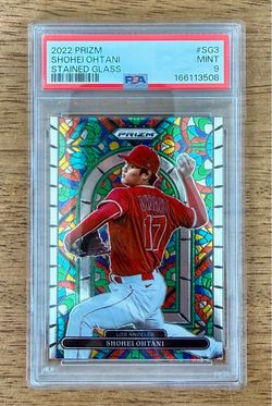 2022 Prizm SHOHEI OHTANI #SG3 Stained Glass Insert PSA 9 Mint LA Angels