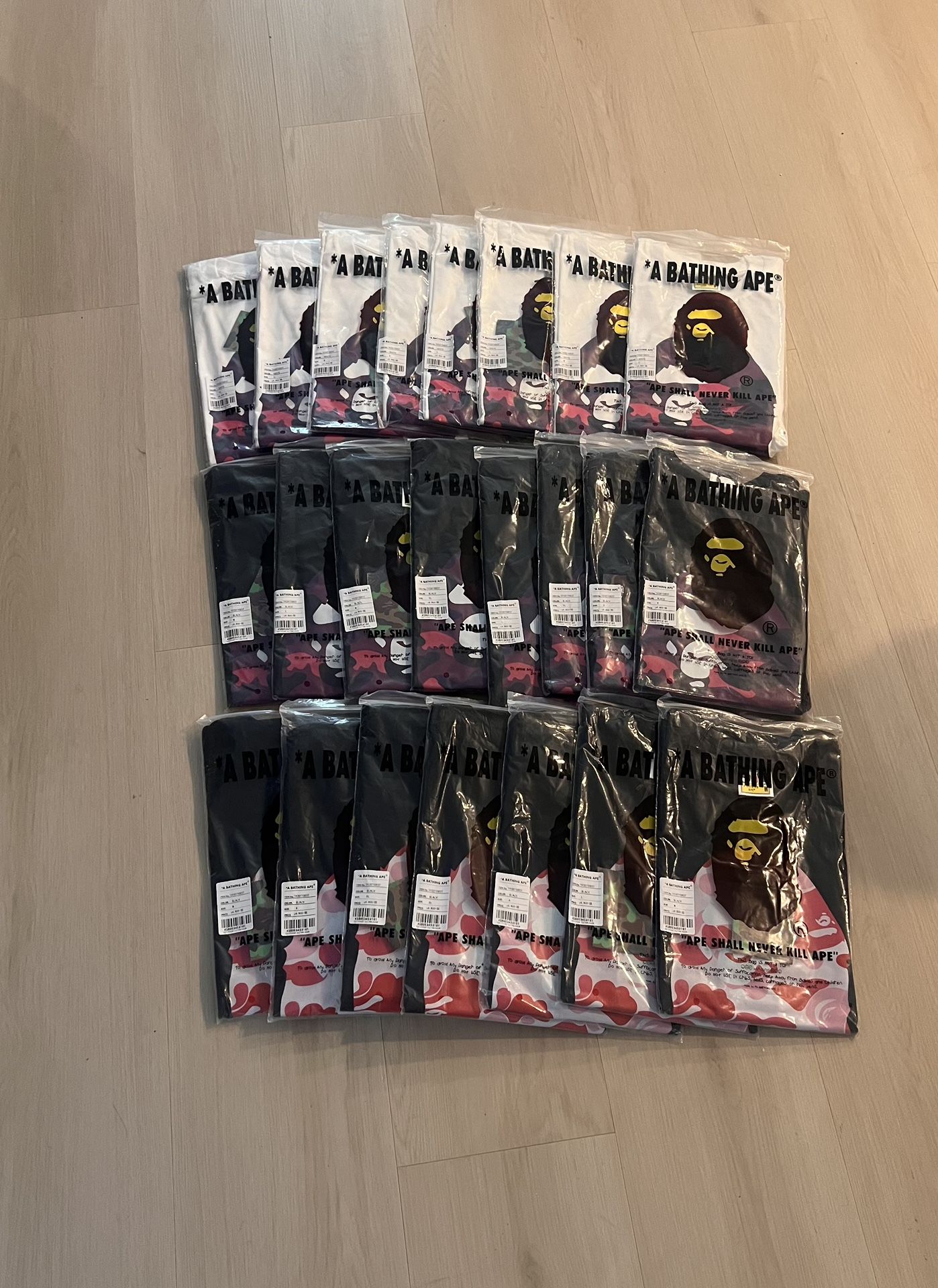 Bape shirts for sale All sizes!! 1 for 85$ 2 for 150$