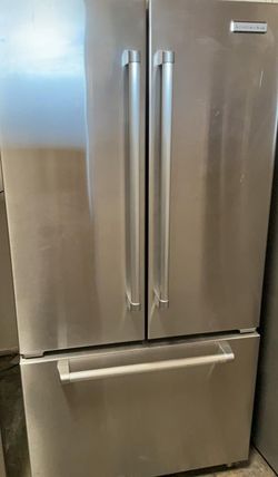 Kitchen Aid 3 Door Stainless Steel Fridge
