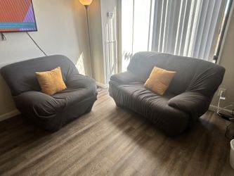 Tan Leather Couches With Grey Couch Covers