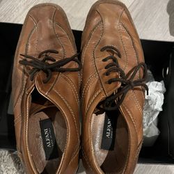 👞 Alfani Men’s Brown Leather & Suede Shoes – Size 8