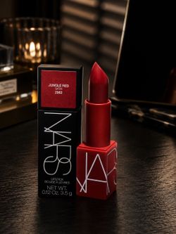 Nars Lipstick Shade: Jungle Red Satin #2962