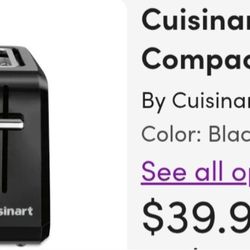 CUISINART 2 Slice Compact Toaster