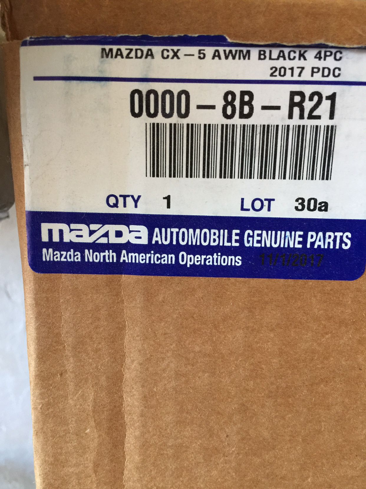 Original Floor Mats For Mazda CX-5 2018 New