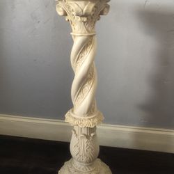  Carved Pedestal/ Pillar Stand For Vase /Statue/Figurine 