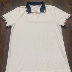 Men’s White Blue And Red Polo Shirt Size Medium By All In Motion #20