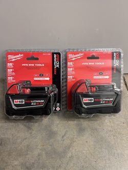 Milwaukee 5.0ah Batteries 