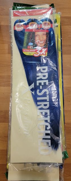6 Packs Outre X-Pression Pre-Stretched UItra Braid Hair 52 Blue