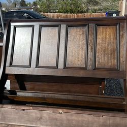 Very good and heavy duty queen headboard complete with all hardware