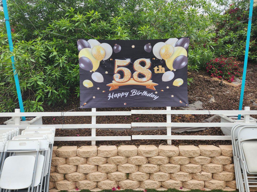 58th Birthday Banner