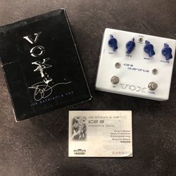 Joe Satriani & Vox Overdrive Pedal Ice 9 JS-OD