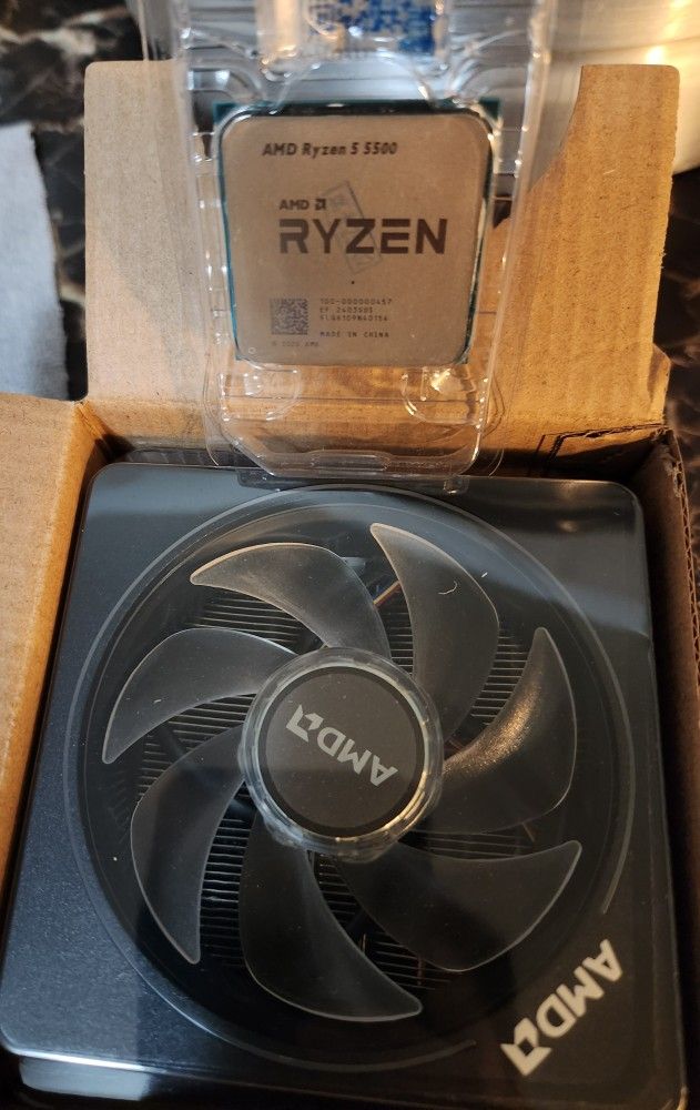 AMD Ryzen 5 5500 with a UNUSED BRAND NEW Wraith Prism Cooler