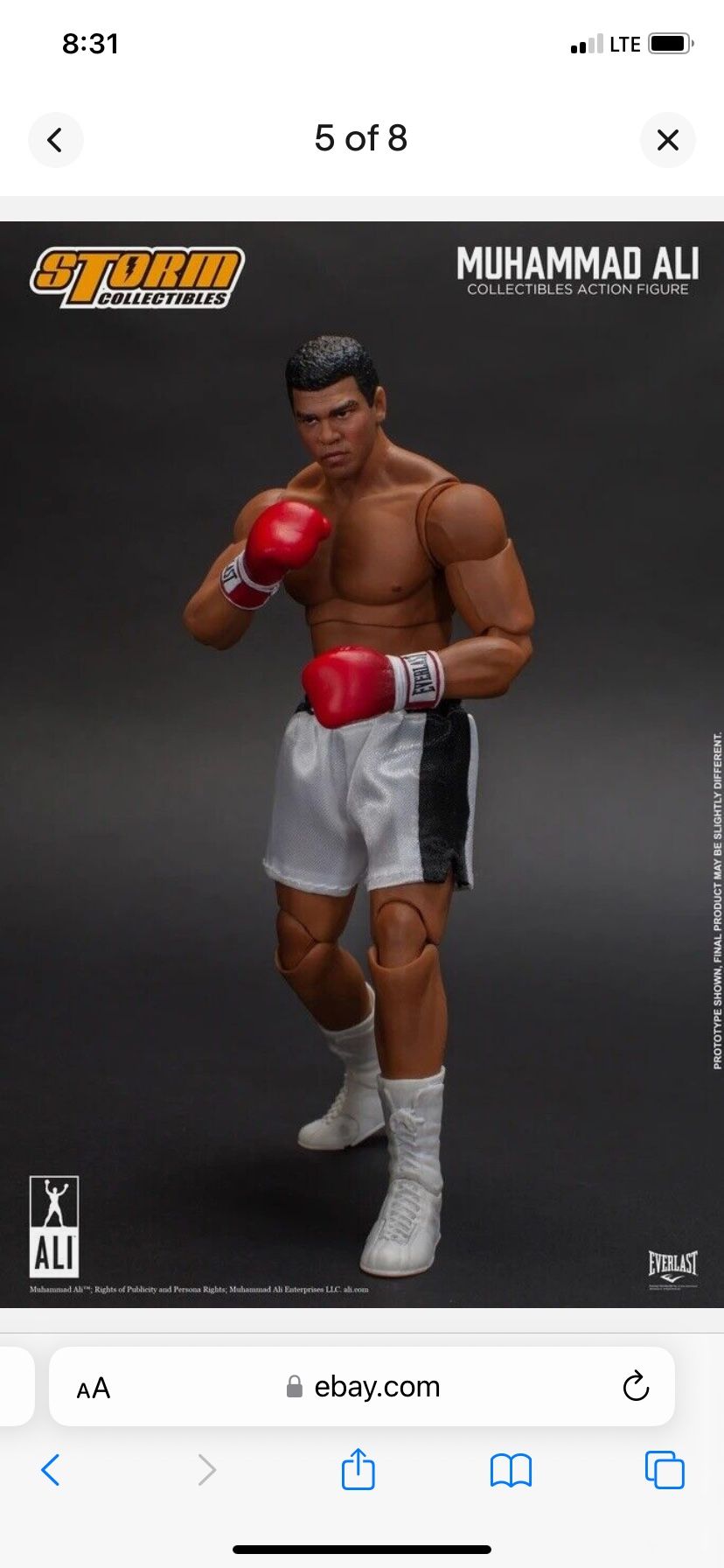 Pre Owned Muhammad Ali action Figure 