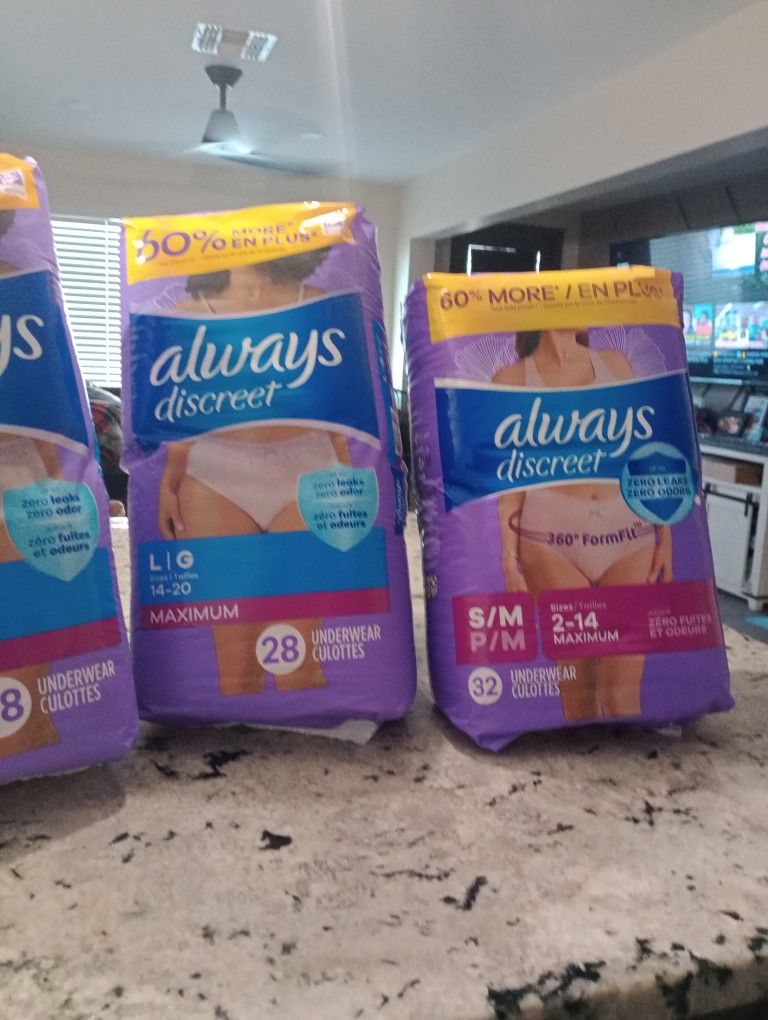 ALWAYS DISCREET UNDERWEAR