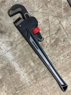 Husky 18” heavy duty cast iron pipe wrench 2” jaw