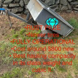 SOLID STEEL DUMP TRAILER - 1250LB RATED   