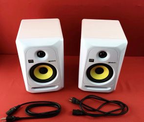 KRK Rokit 5 G3 White Limited Edition Studio Monitor Speakers (Pair) – Excellent Condition