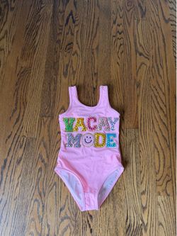 NWT Size 4 / 4 Lola + The Boys Pink Crystal Vacay Mode Swimsuit