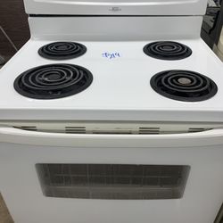 Whirlpool Bright White Stove - Clean! Like New! Guaranteed! Delivery Available Today 